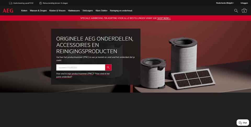 AEG Belgium Official Website
