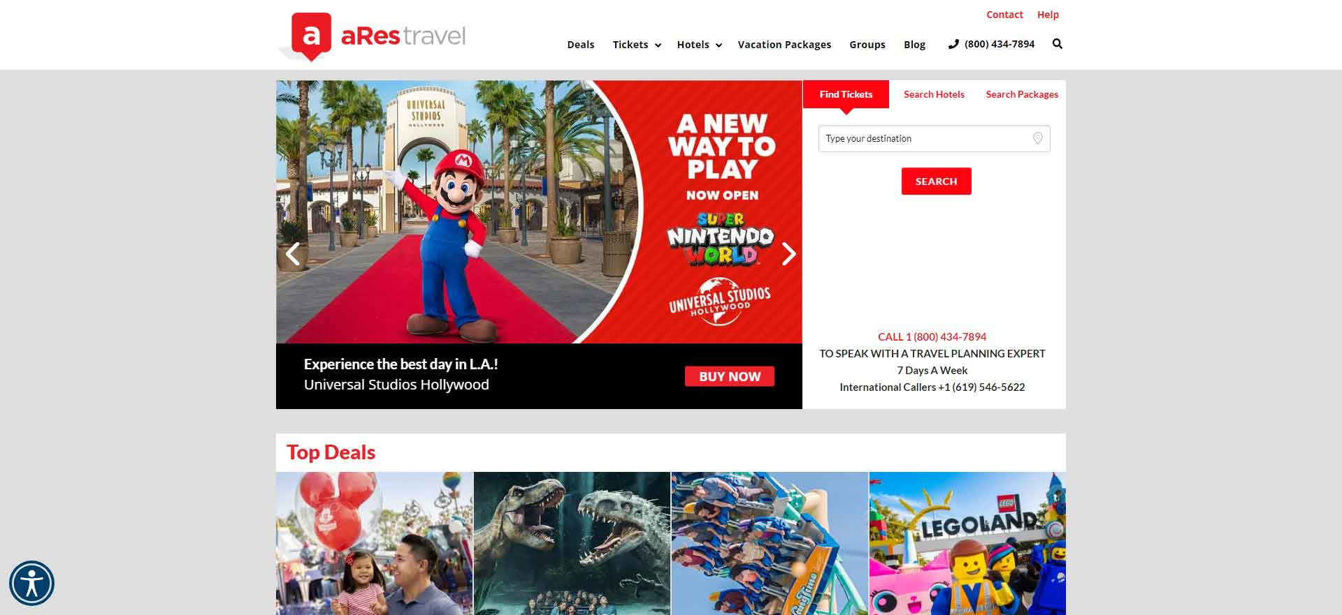 Tickets Booking Website for American Tourist Attractions: Arestravel Official Website