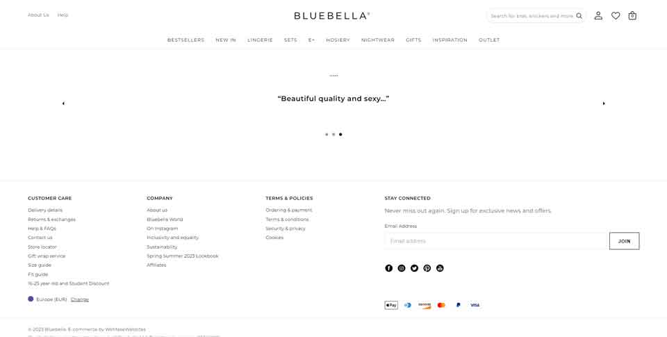 Bluebella Netherlands Official Website