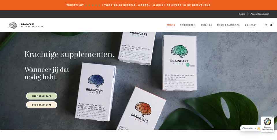 Braincaps Official Website