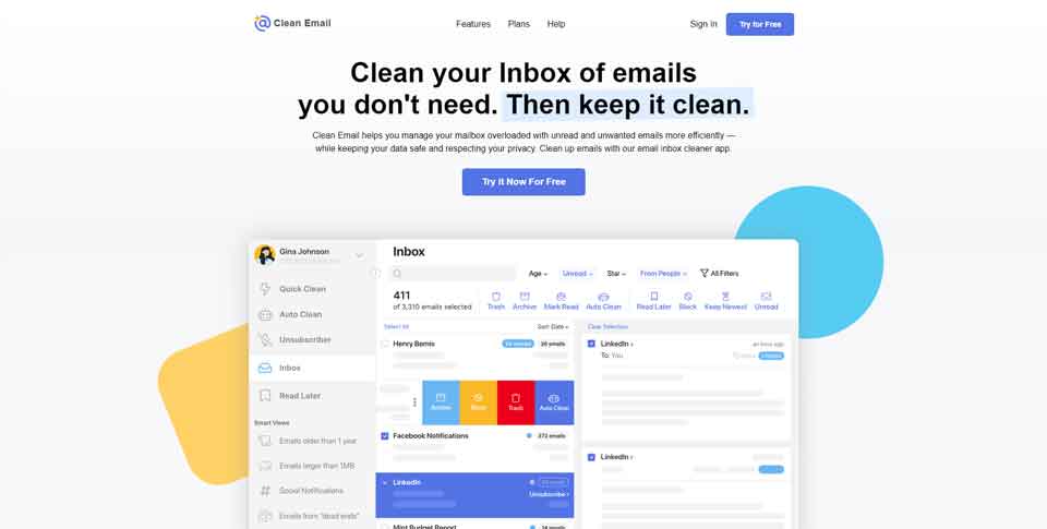 Clean Email Official Website