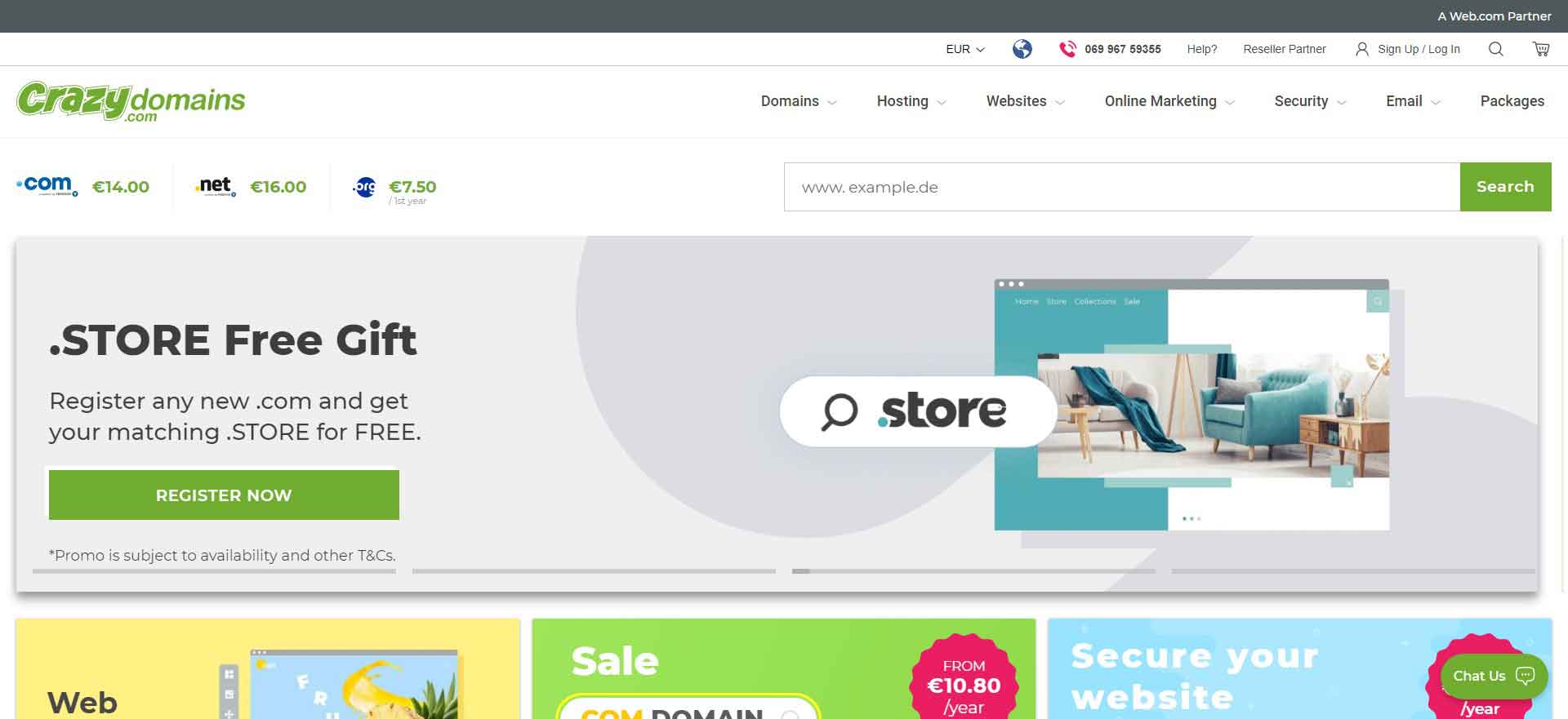 Australian Domain Name and Website Builder Platform: Crazy Domains Website