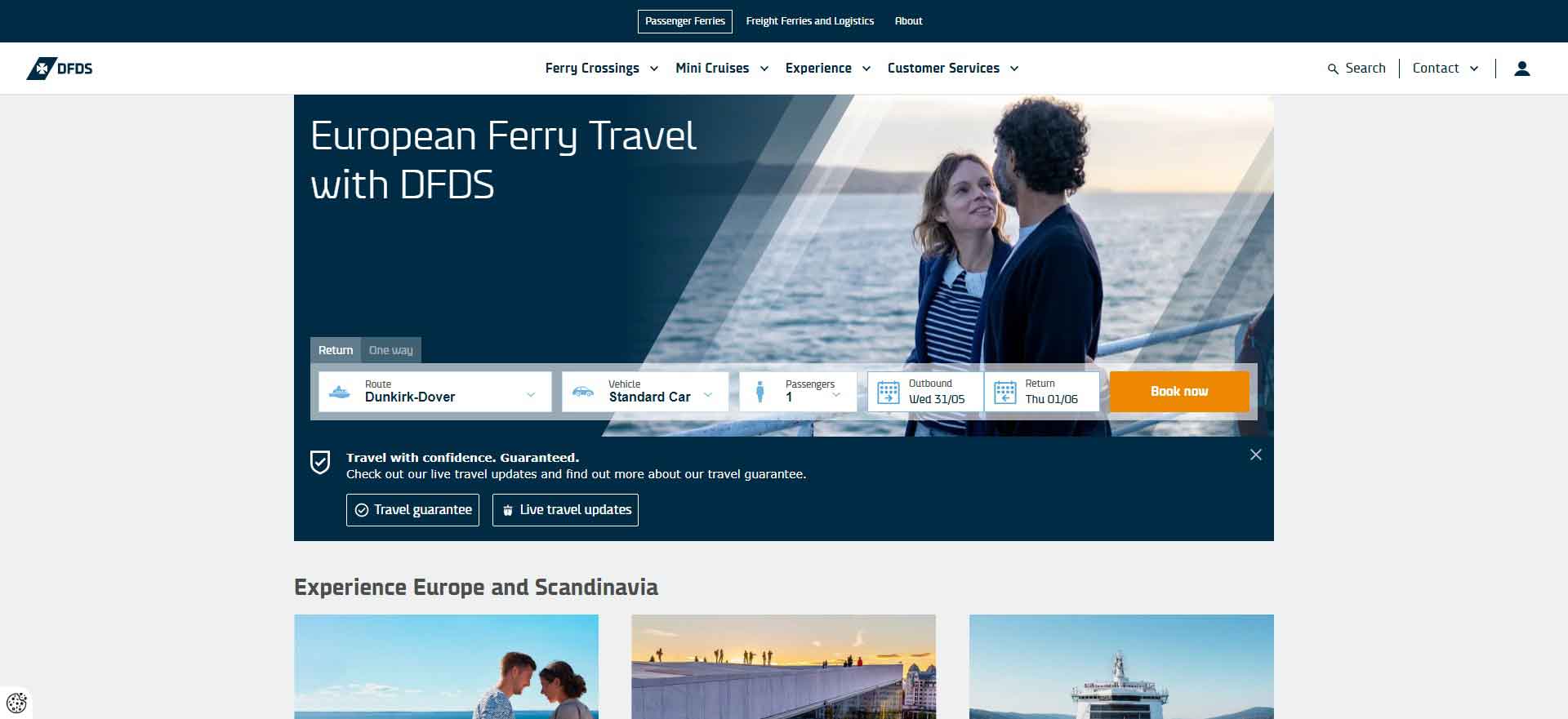 DFDS: European Ferry Travel Official Website
