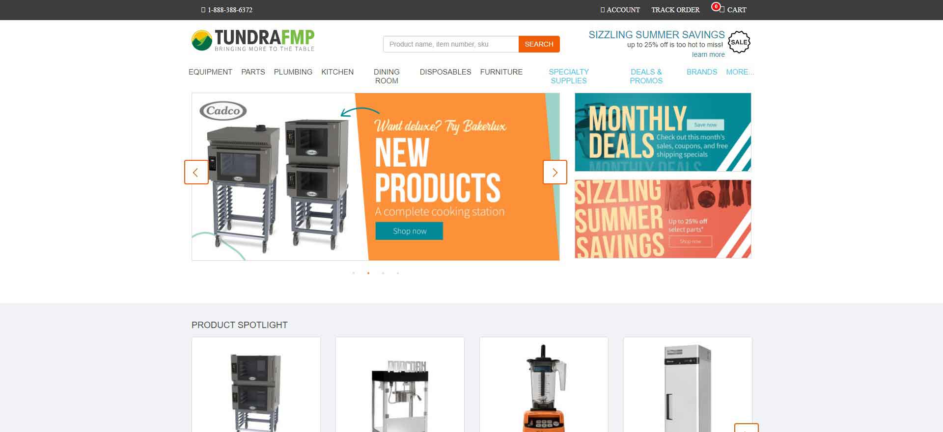 Kitchen and Dining Products E-commerce Website: eTundra Official Website