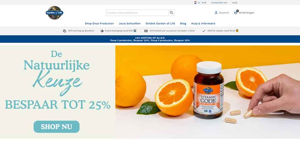 Garden of Life Netherlands Official Website