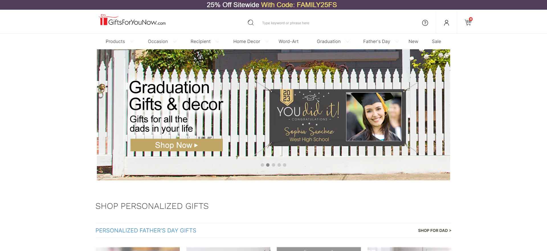 GiftsForYouNow Official Website: Personalized Gift E-Commerce Platform
