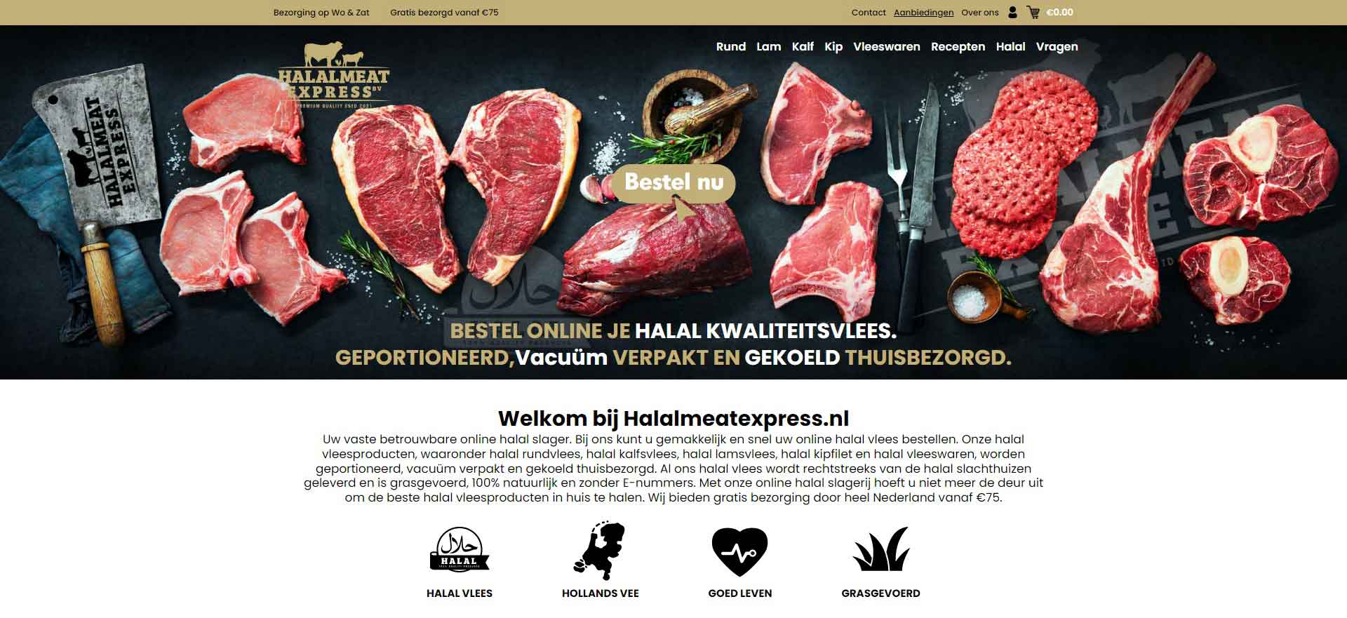 Halal Meat Express: Dutch Halal Meat E-Commerce Official Website