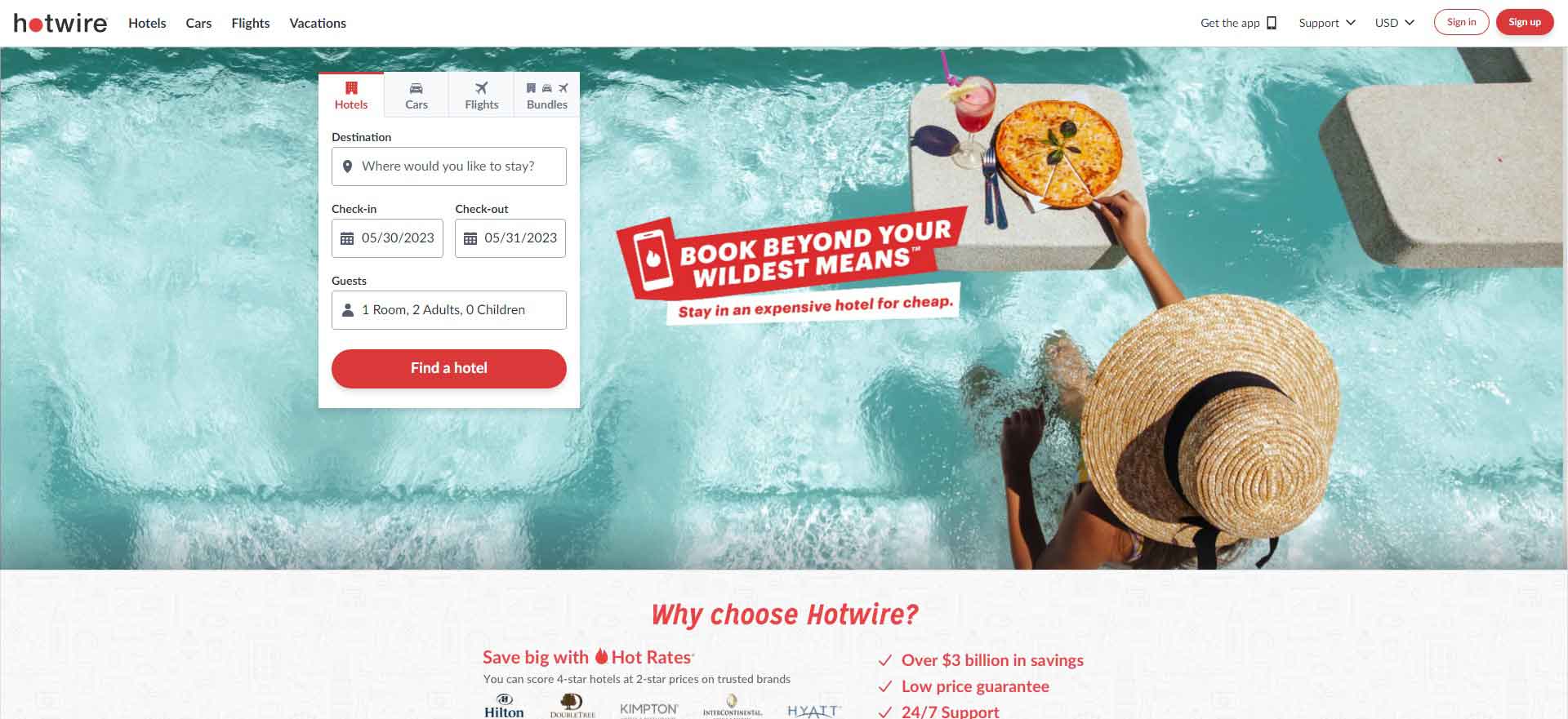 American Hotel Booking Website: Hotwire Official Site