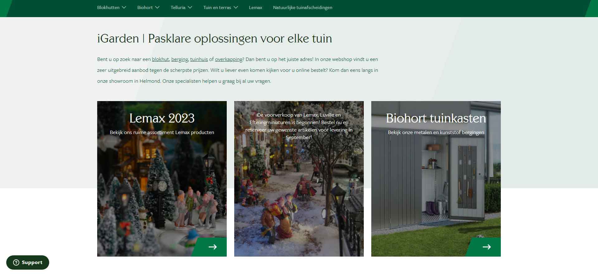 Dutch Gardening Supplies Shopping Website: iGarden Website