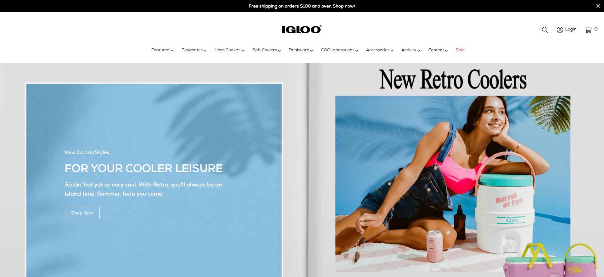 American Cooler Brand: The Igloo Coolers Website