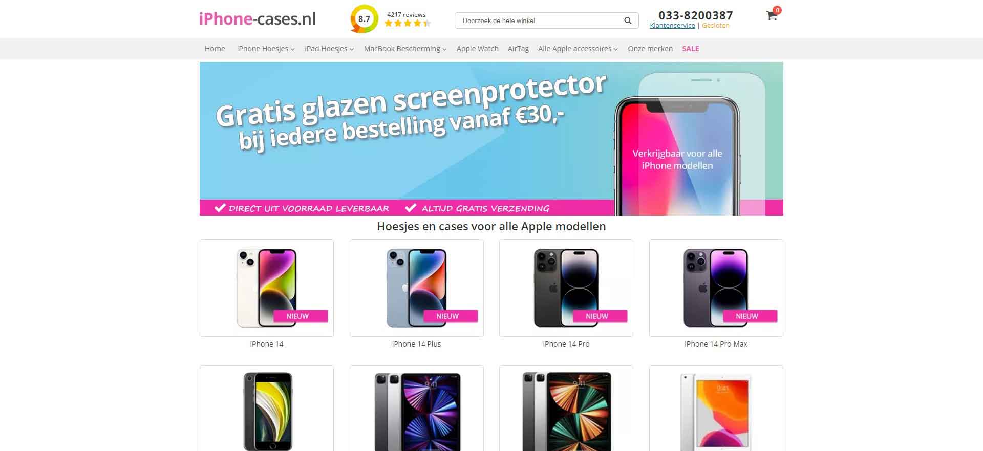 Dutch iPhone Phone Case Shopping Website: iPhone-Cases Website