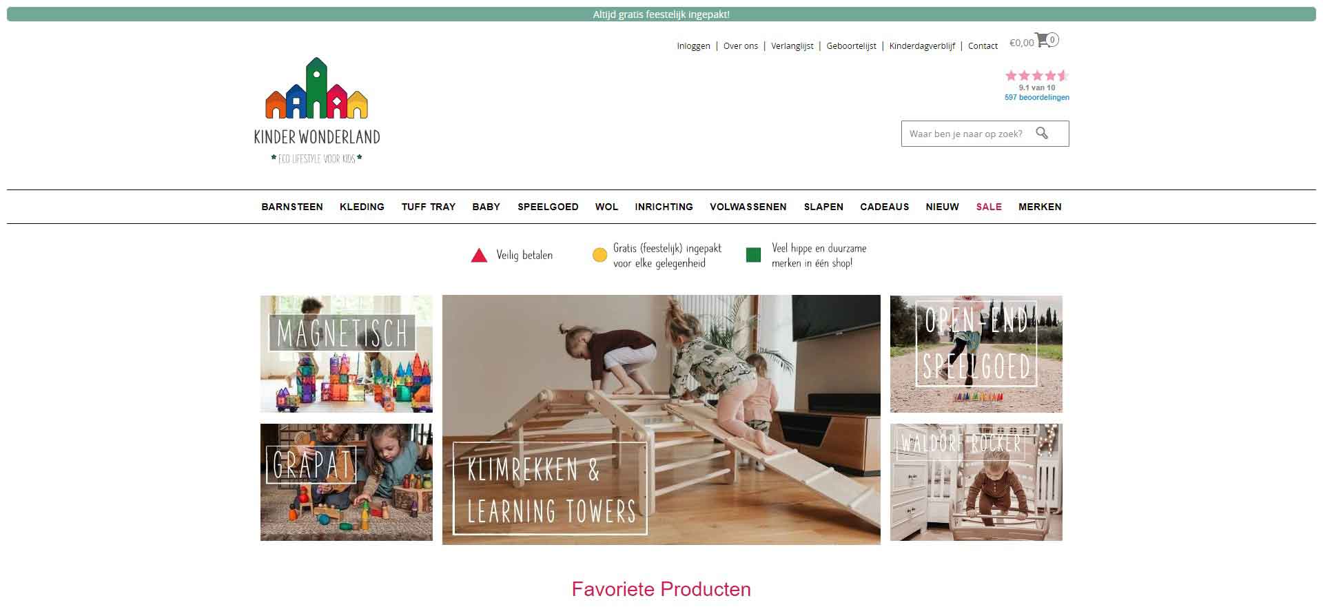 Kinder Wonderland: The Official Website of the Dutch Toys and Gifts Store for Children