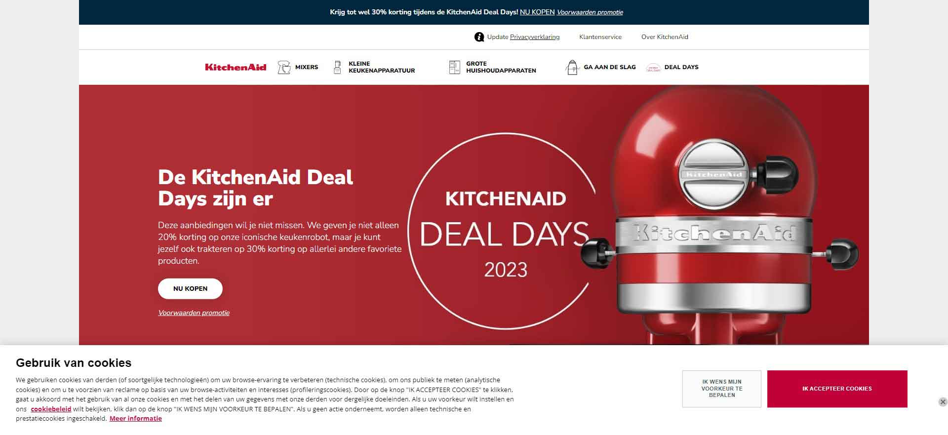 KitchenAppliance Brand from The Netherlands: KitchenAid Website