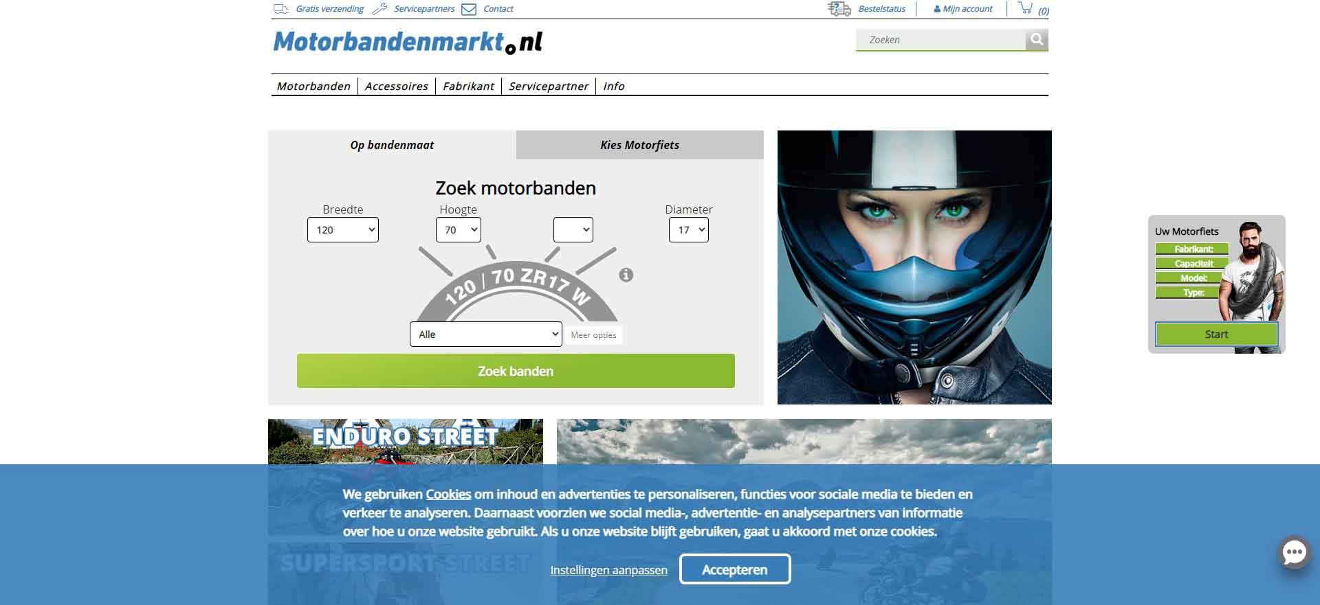 Motorbandenmarkt: The Dutch Tyre and Automotive Parts Website