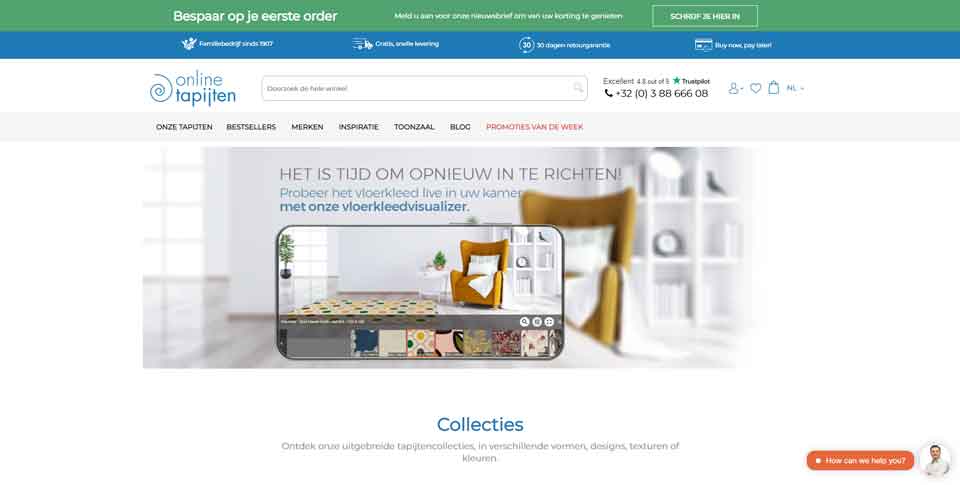 Onlinetapijten  Official Website