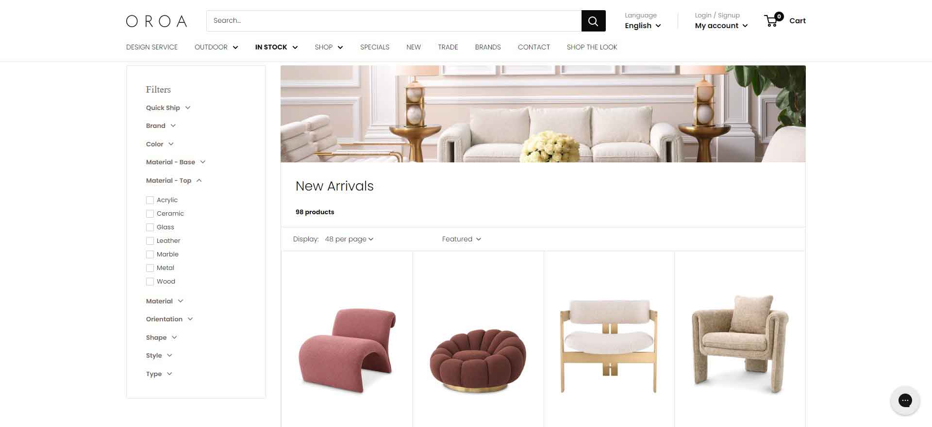 OROA Official Website: A Home Décor and Furnishing Brand