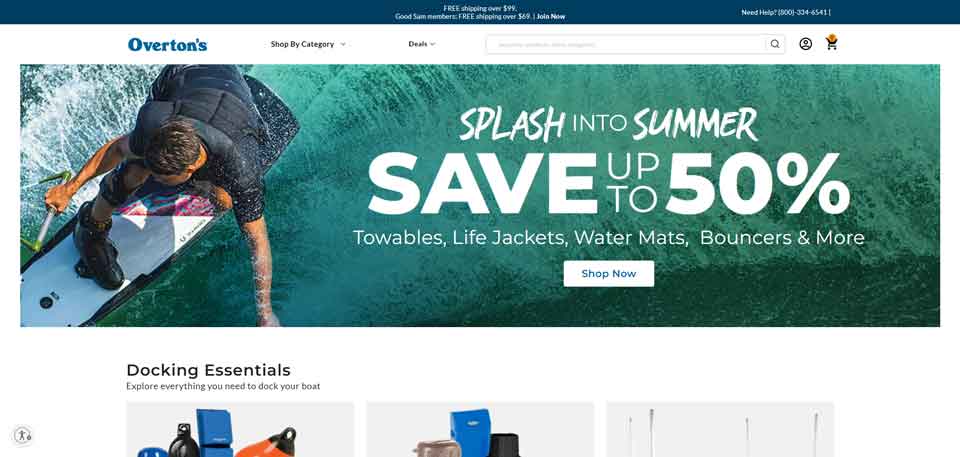 Overtons Official Website