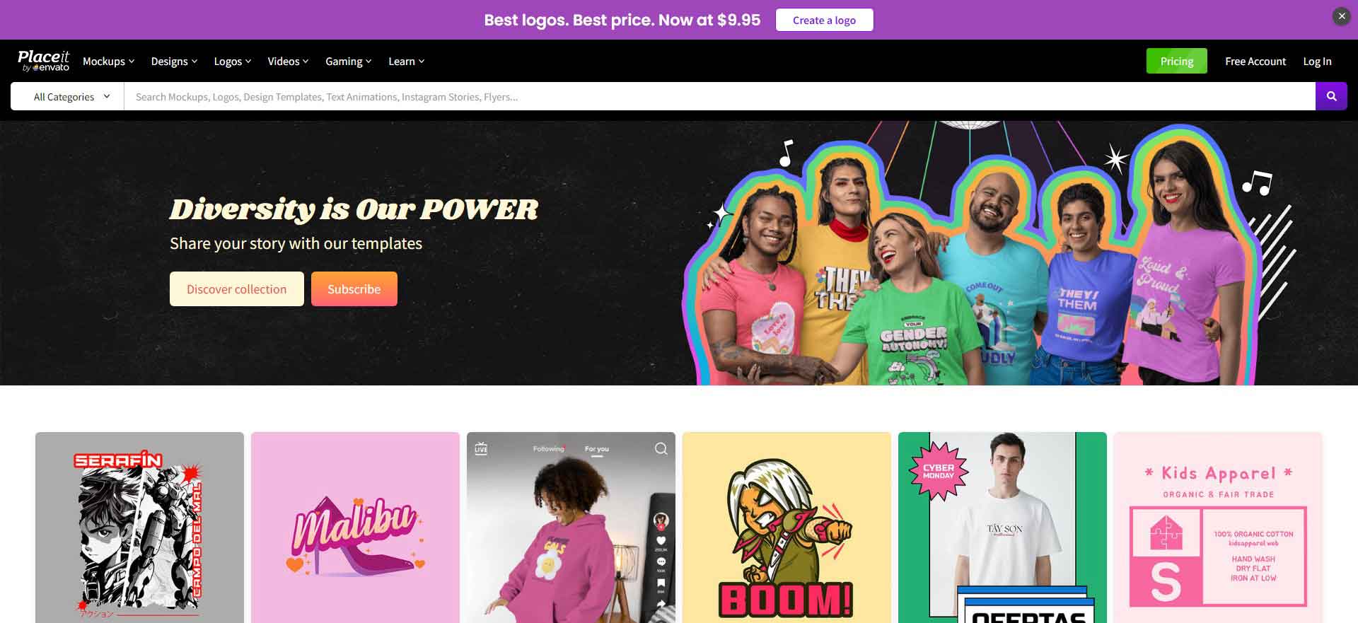 Placeit: The Global Brand Design Templates & Marketing Tools Website