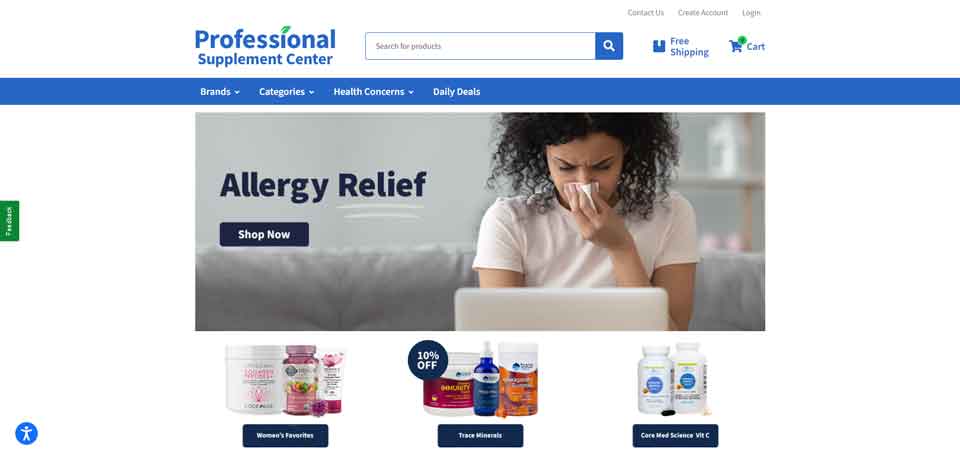 Professional Supplement Center Official Website