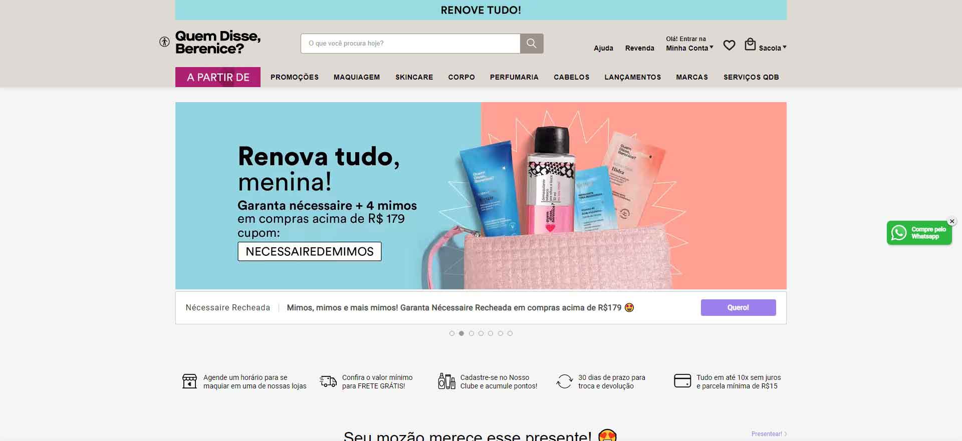 Quem Disse, Berenice? Official Website: A Brazilian Cosmetics Brand