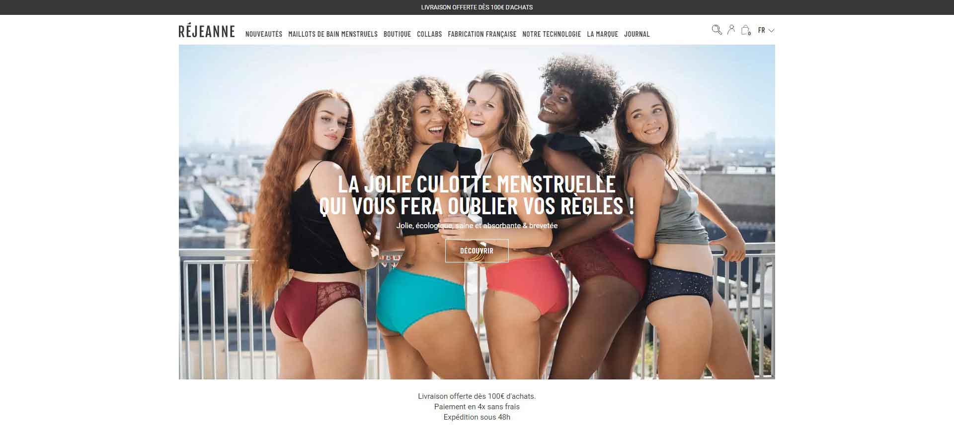 French Women's Lingerie Brand: Rejeanne Underwear Official Website