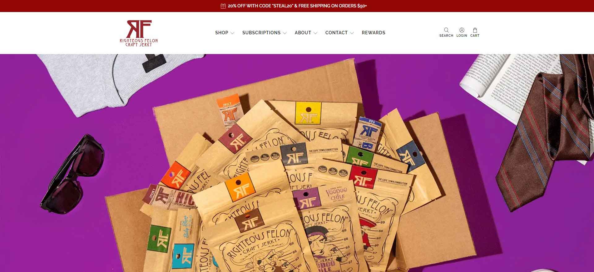 Righteous Felon Official Website: American Jerky Brand