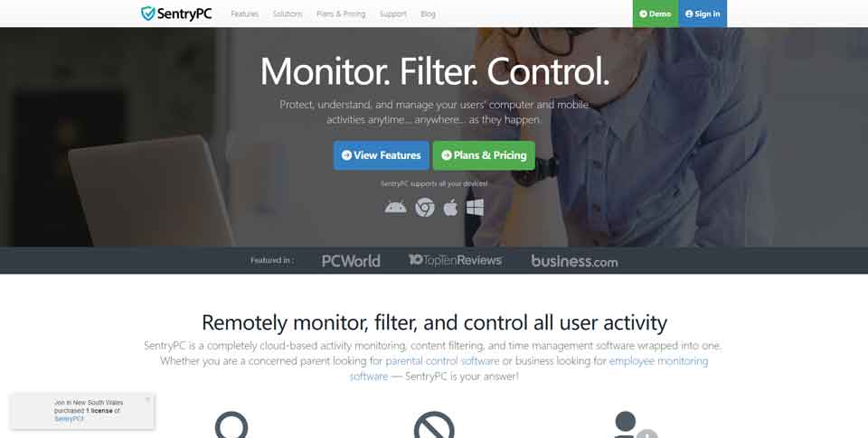 SentryPC Official Website