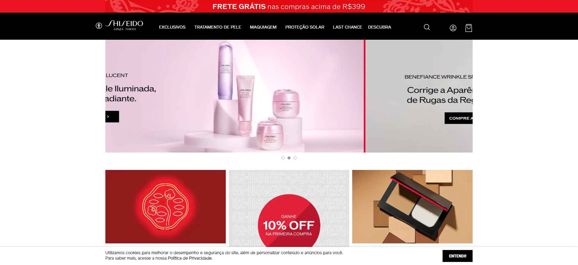 Brazilian Cosmetics Brand: Shiseido Official Website