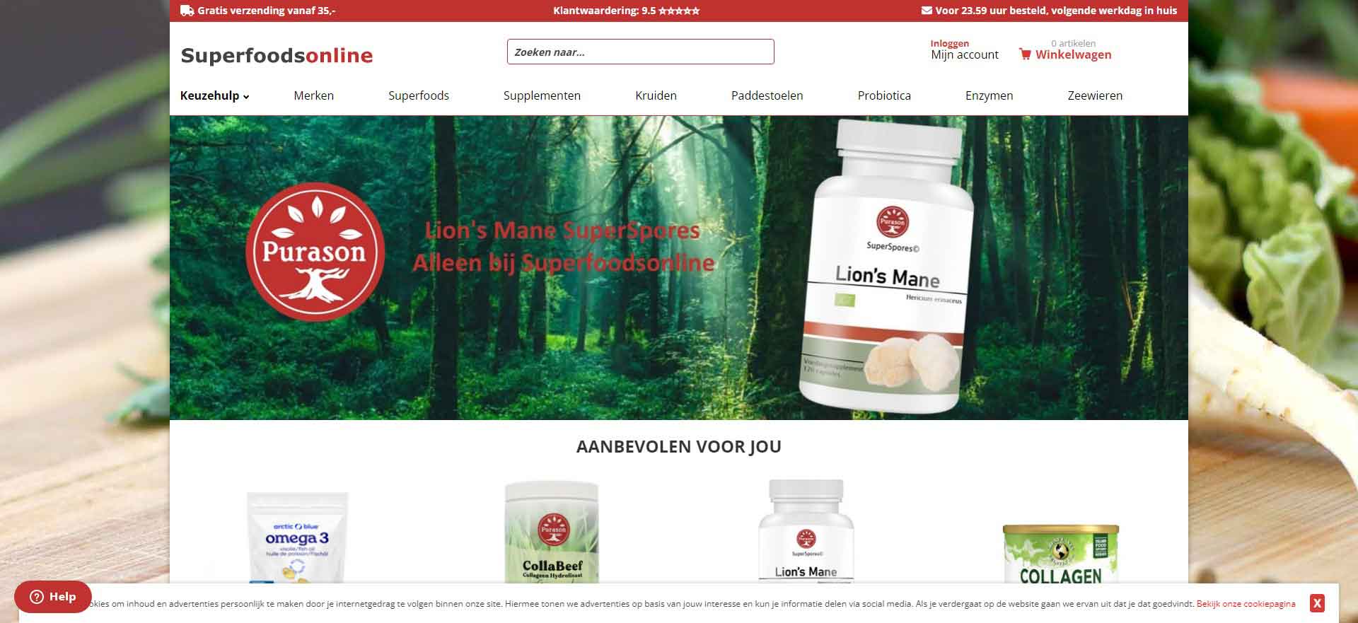 Dutch Organic Superfoods Website: Superfoods Online