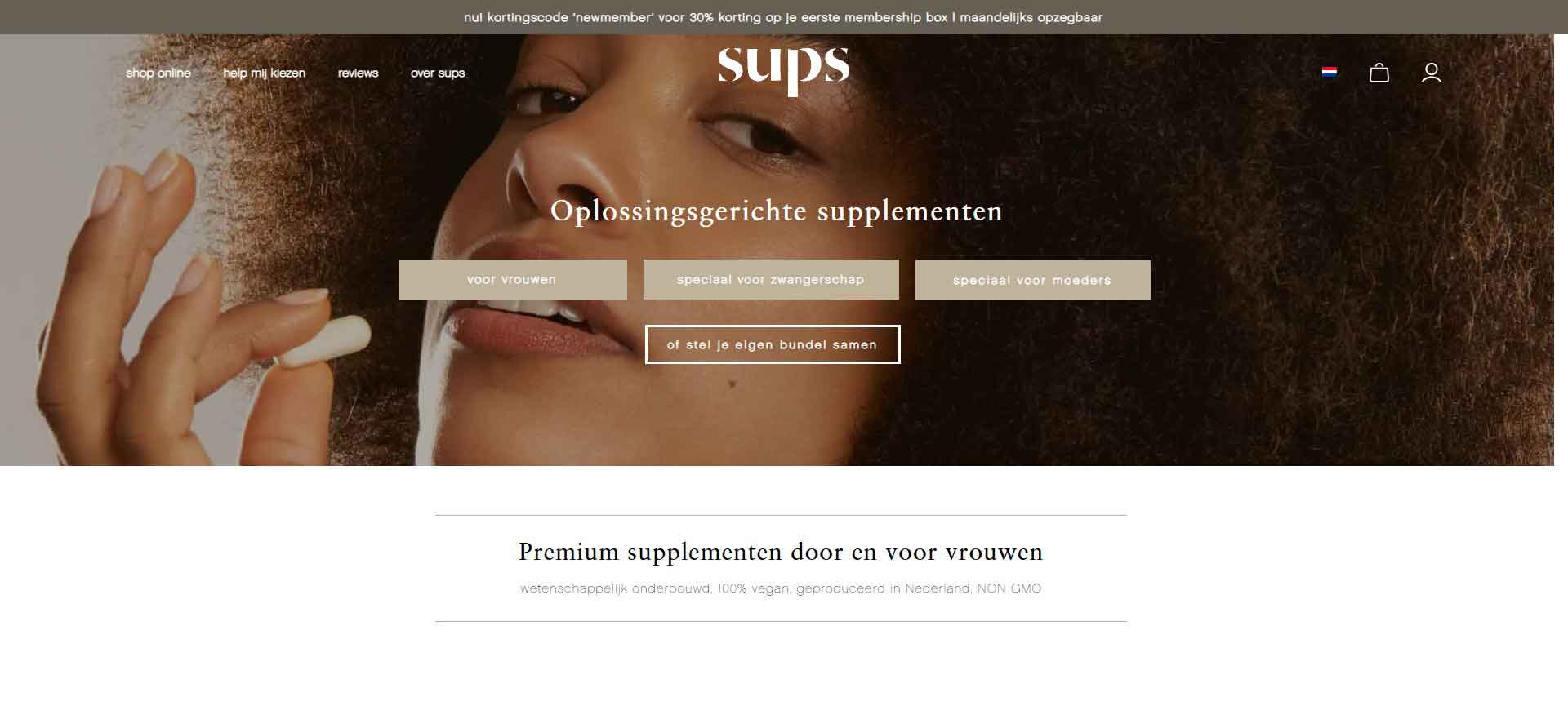 Sups - The Dutch Health & Wellness Brand Website