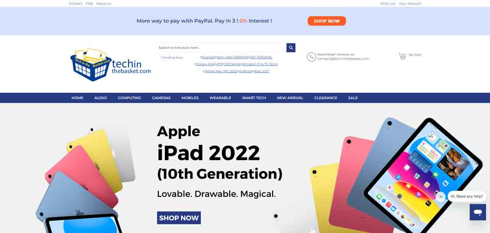 TechIn The Basket Official Website