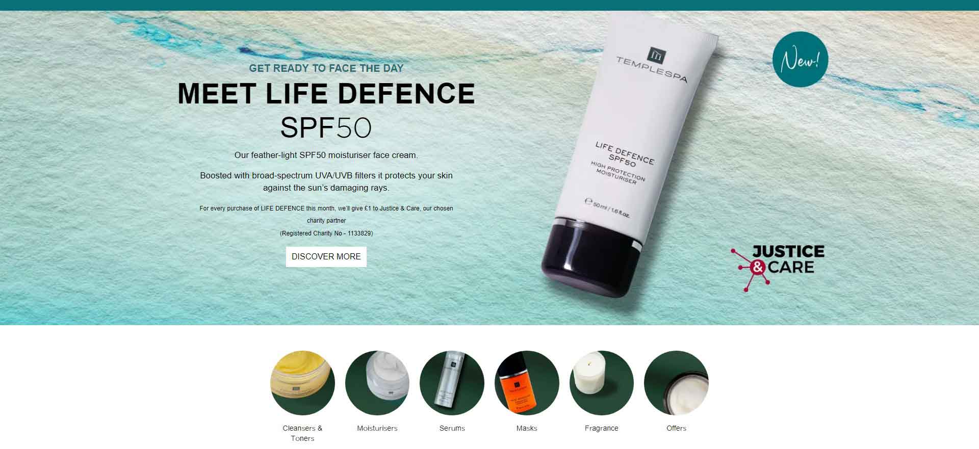 British Skincare Brand: Temple Spa Official Website