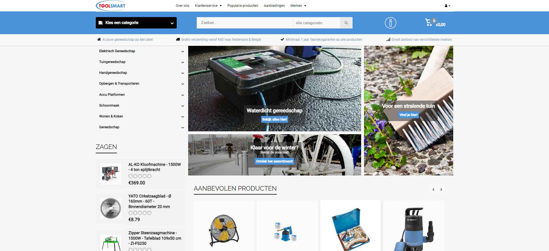 Toolsmart Official Website: Dutch Tool and Equipment Rental Website