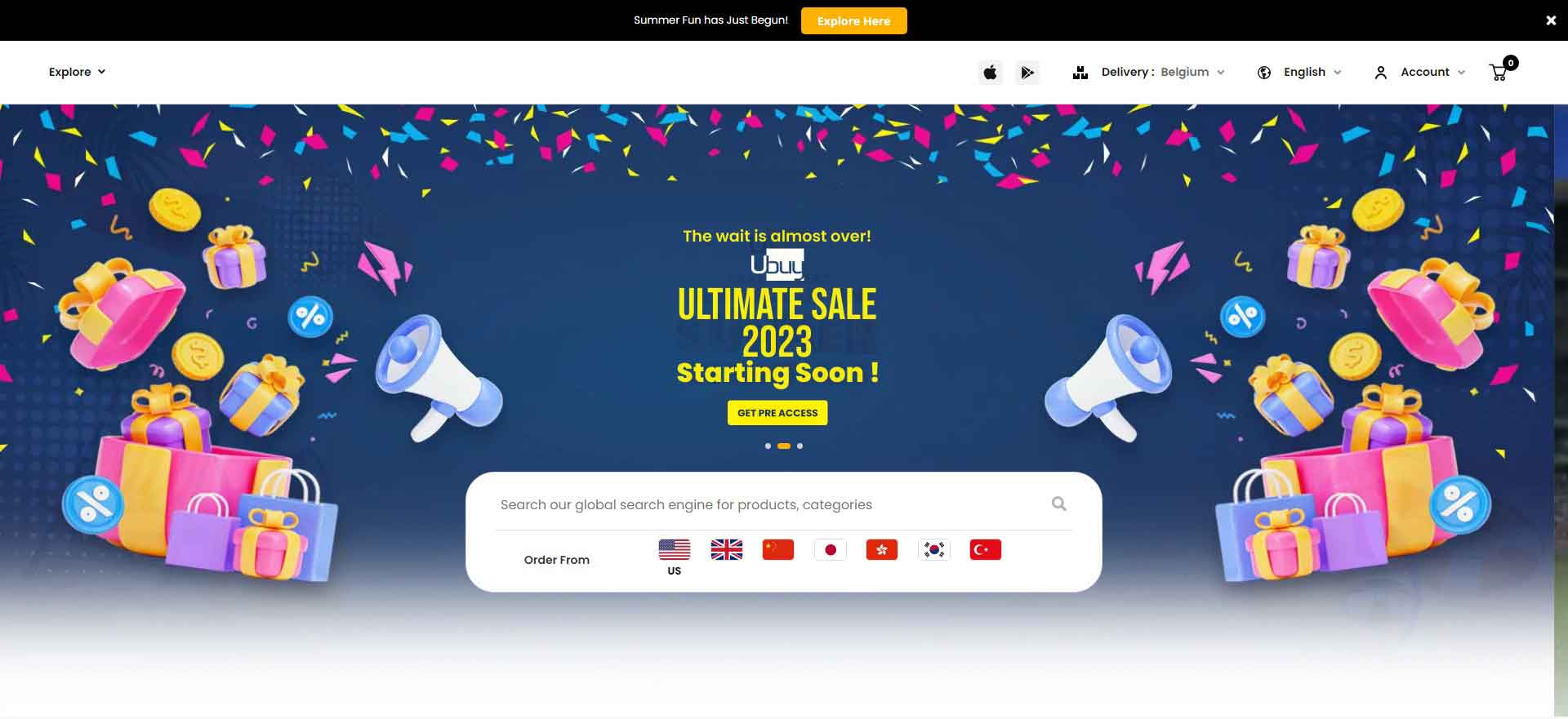Belgian Cross-Border Shopping Platform: U-Buy Official Website