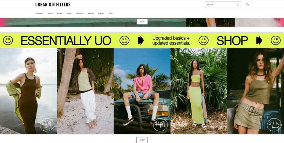 Urban Outfitters Official Website