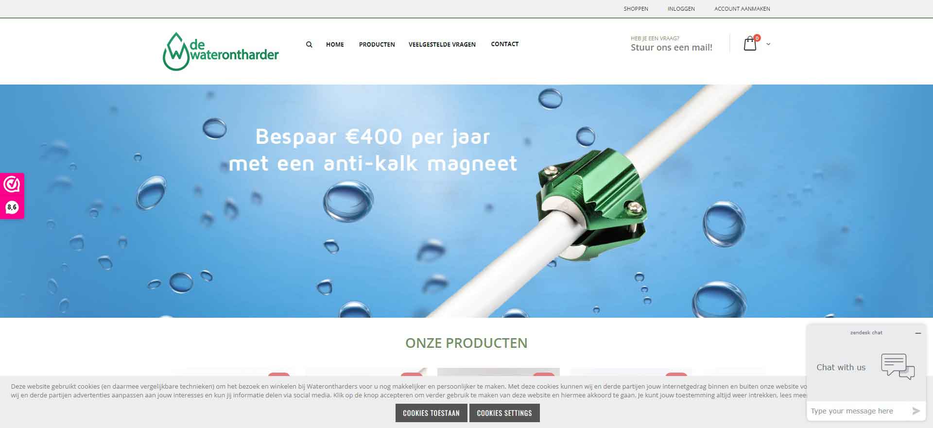 Dutch Home Water Softener Brand: Water-ontharder Website