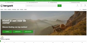 German Outdoor Sports Brand: Bergzeit Website