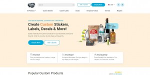 Canadian Custom Sticker Brand: StickerYou Website